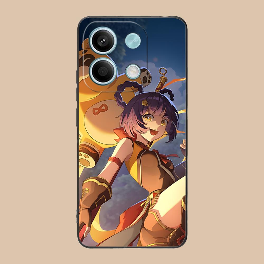 

Game GI Xiangling Matte TPU Mobile Phone Case for POCO F8 F7 F6 F5 F4 F3 F2 Pro GT C75 C71 C65 C61 C40 Pro Ultra Colorful Cover Poco C40