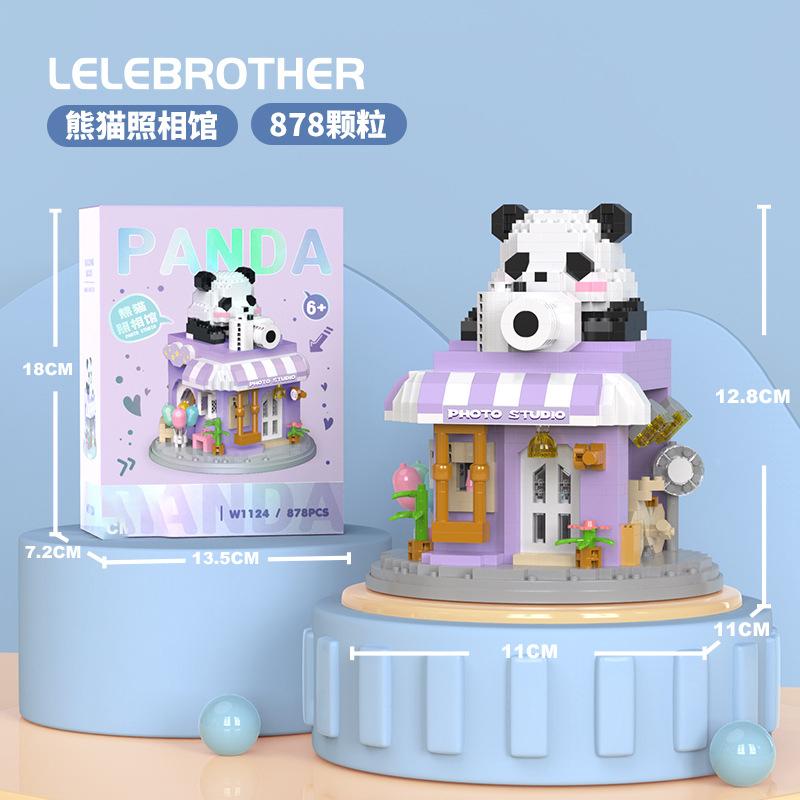 Kawaii Micro Building Blocks Toys for Children 5 To 7 Years Old Mini Panda Block Diamond Blocks Games Child Assembled Bricks Toy