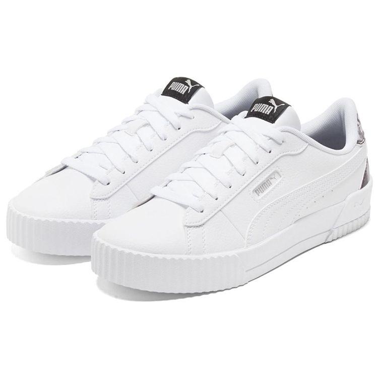 Puma Carina Series Casual Low-Top Sneakers Women sneakers White Black 375960-02