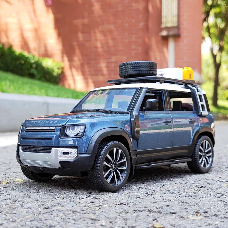 1/24 New 2022 Land Rover Defender SUV Alloy Car Model Diecast Metal Off-road Vehicles Model Simulation Collection Kids Gifts Toy