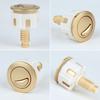 2Pcs Toilet Flush Button Round Head Dual Push Button Replacement Upgrades for Cistern Tank Water Saving Accessory