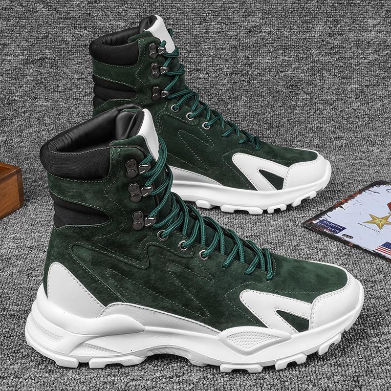High-top New Autumn Leisure Sports Mountaineering Hiking Locomotive Boots Martin Boots