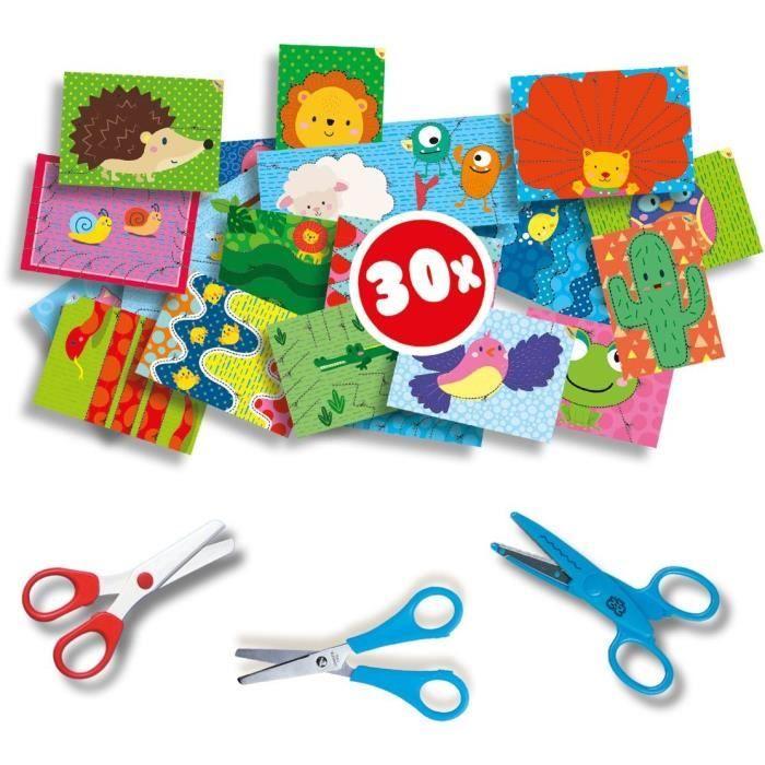 SES CREATIVE - J'apprends À Découper - Ciseaux Pour Enfant Sûrs - Multicolore
