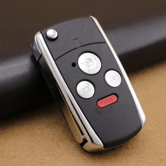 3+1 4 Remote Button Folding Flip Key Shell Fob Case For Honda Accord Civic CRV