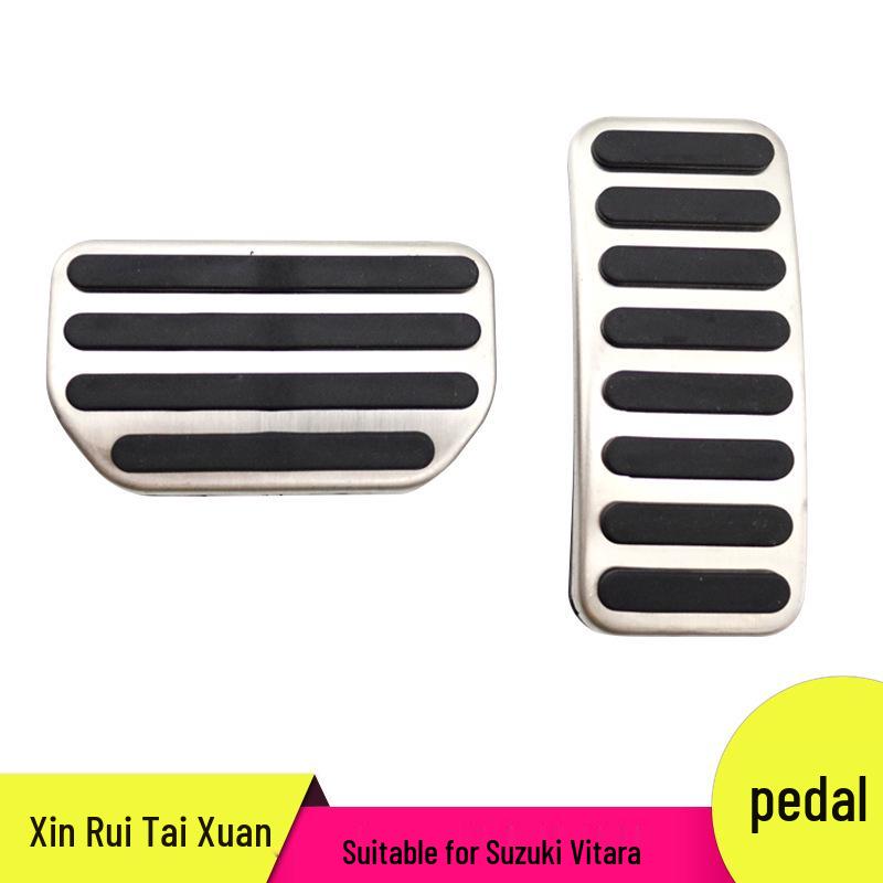 Non-Slip Pedal Set for Suzuki Vitara: Throttle, Brake, Rest Area Modifications