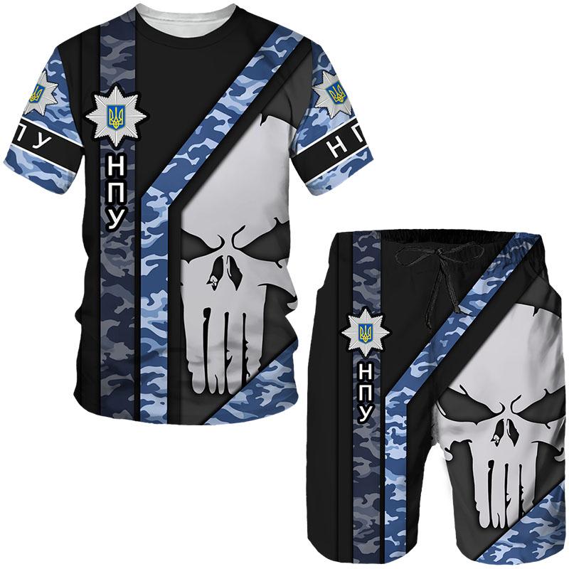 Camuflaj ucrainean 3D imprimat tricouri/pantaloni scurți/seturi pentru bărbați Treninguri militare pentru forțele speciale Îmbrăcăminte pentru forțele speciale Costum pentru bărbați