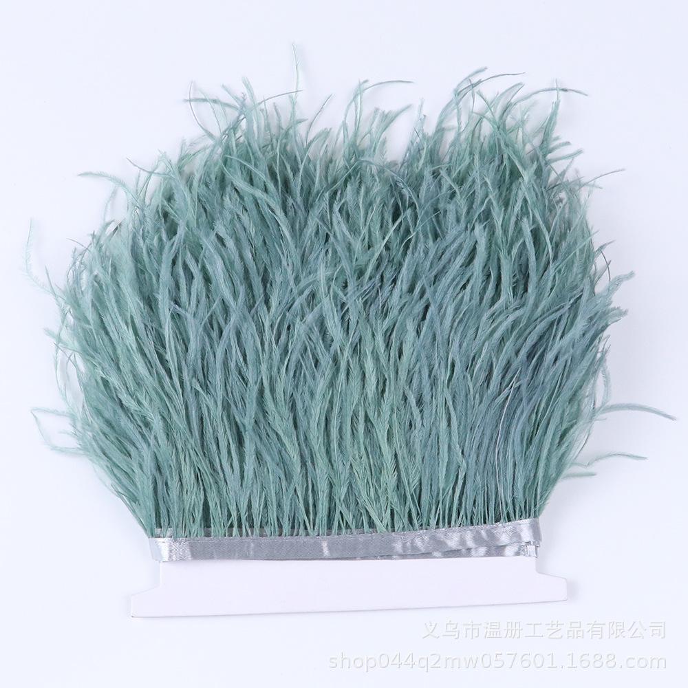 Color 10-15Cm Ostrich Hair Cloth Edge 53 Colors Wedding Clothing Accessories Diy