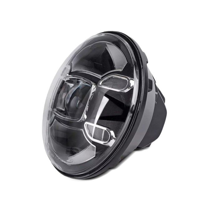 Phare LED 7" Set Moto Feux avant F7 Noir