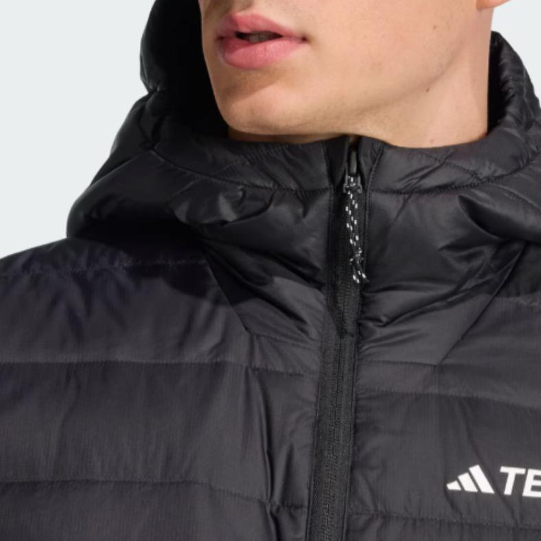 Adidas Essentials Terrex Multi Light Outdoor Water-Resistant Windproof Insulated Hooded Zip-Up Down Jacket Men Jackets KB2176