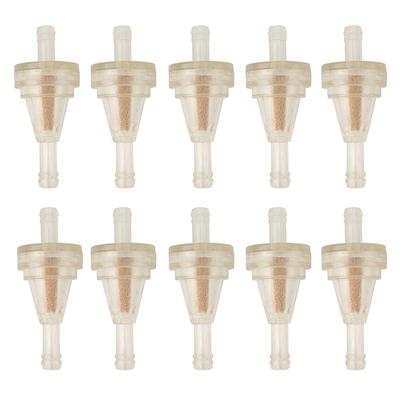 Lot de 10 filtres à essence transparents universels pour moto, 1/4" x 6 mm, pour filtre à essence en ligne