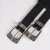 PU Waist Belt with Embossed Pin Buckle Adjust Length Waist Belt Woman Girls Jeans Dresses Skirt Coat Decors Waistband