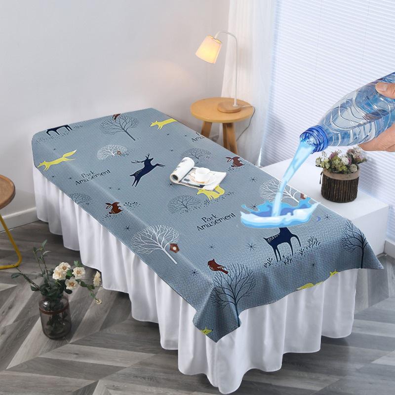 Spa Beauty Salon Massage Table Bed Sheets Water-proof Oil-proof TPU Massage Table Cover With Face Hole Reusable Bedspreads