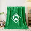Green blanket Set with Logo Designed Flannel blanket for bedroom, living room, sofa, and nap