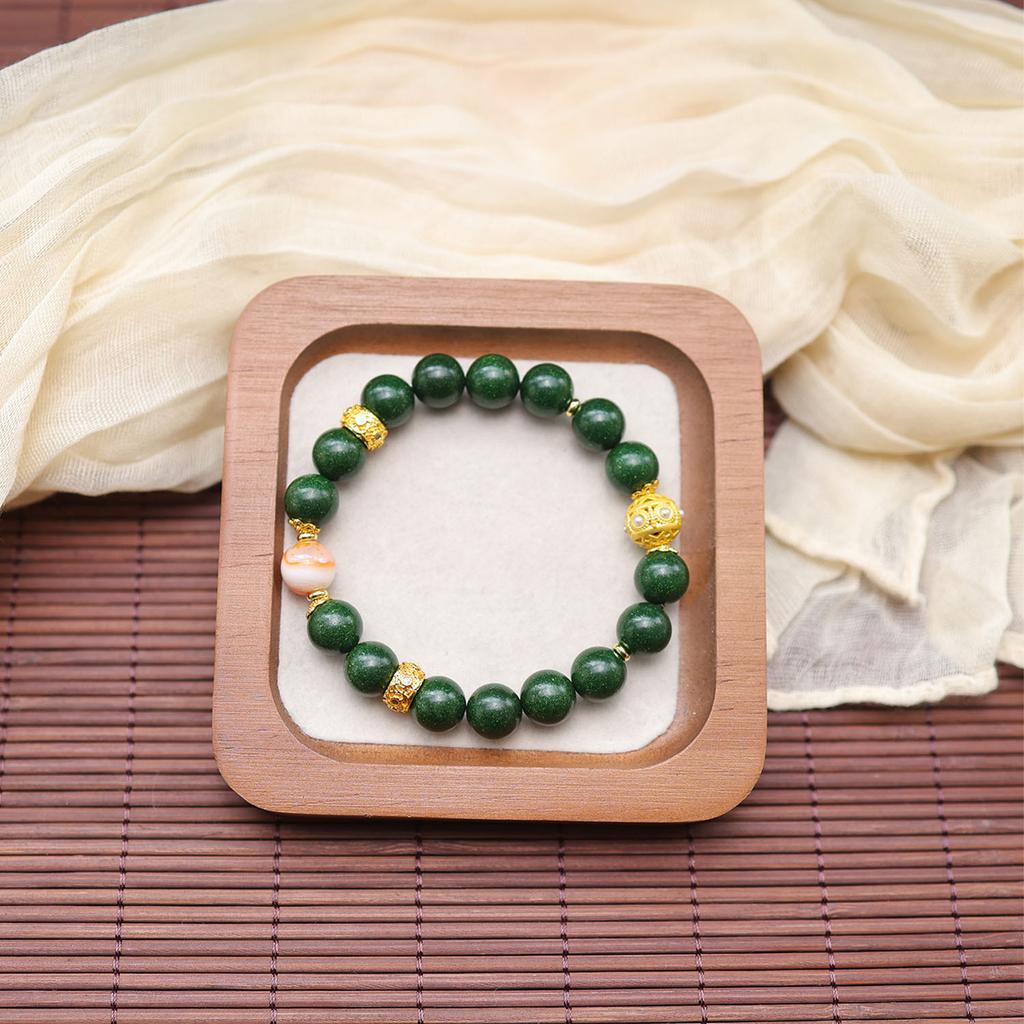 New-style Colored Agate Bead Bracelet Set, Fashionable and Versatile