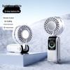 2026 Mini Handheld Fan: Portable, Folding, Neck-Worn with Digital Display & Semiconductor Cooling.