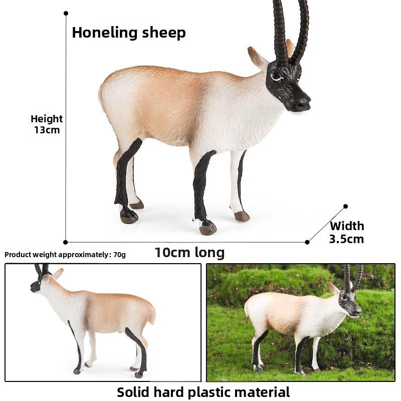 Animal Simulated Wild Antelope Elk Horned Horse Model Ornament Children Toy