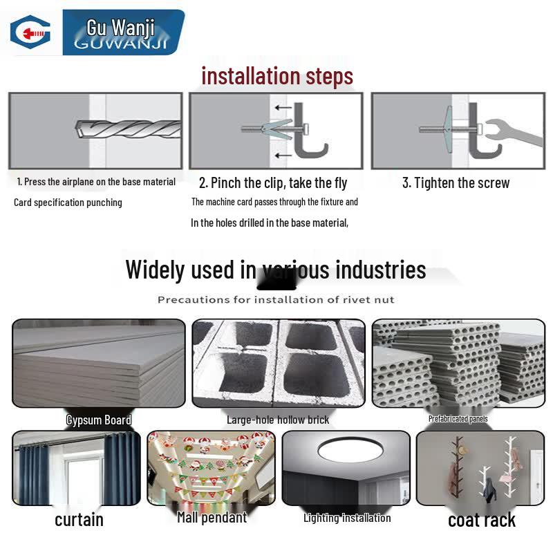 Guwanji Aircraft Expansion Anchor Bolt for Hollow Walls