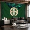 Ferencvárosi TC Wall Tapestry Aesthetic Wall Hanging Printed Fabric Blanket Decorative Tapestries for Bedroom Living Room Home Decor