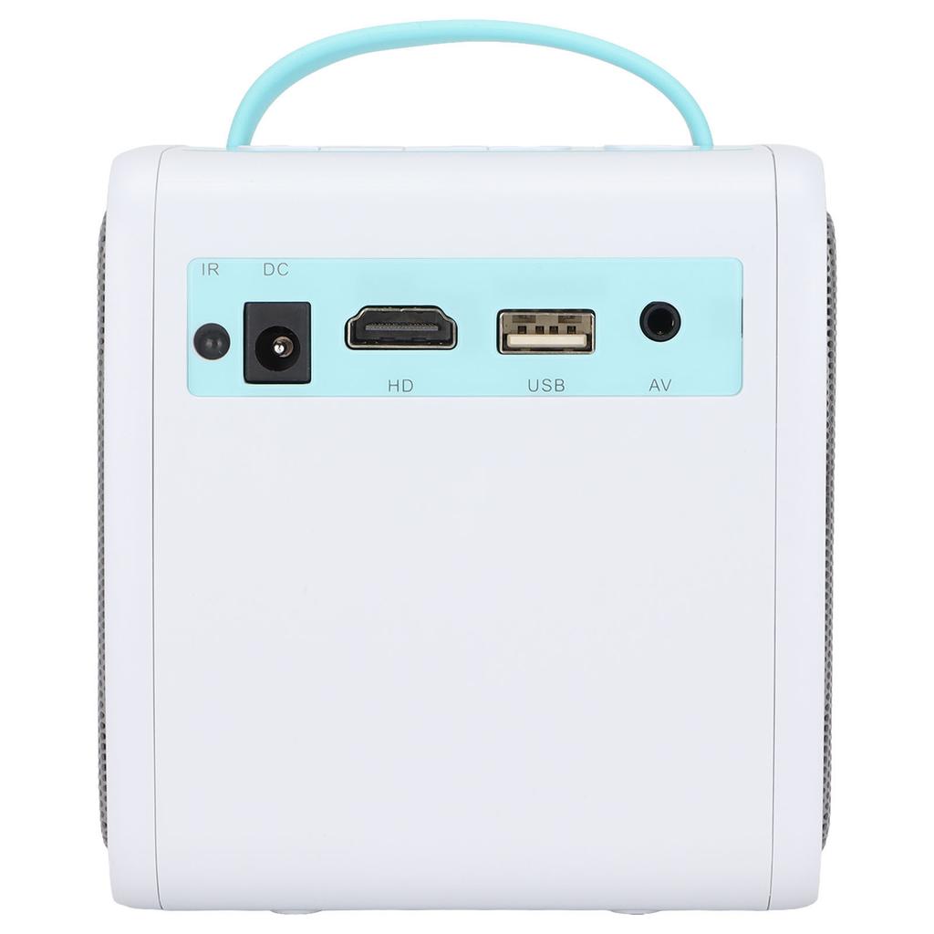 Projector 1080P 2W Loudspeaker Soft Harmless Light 30000 Hours Portable Projector for