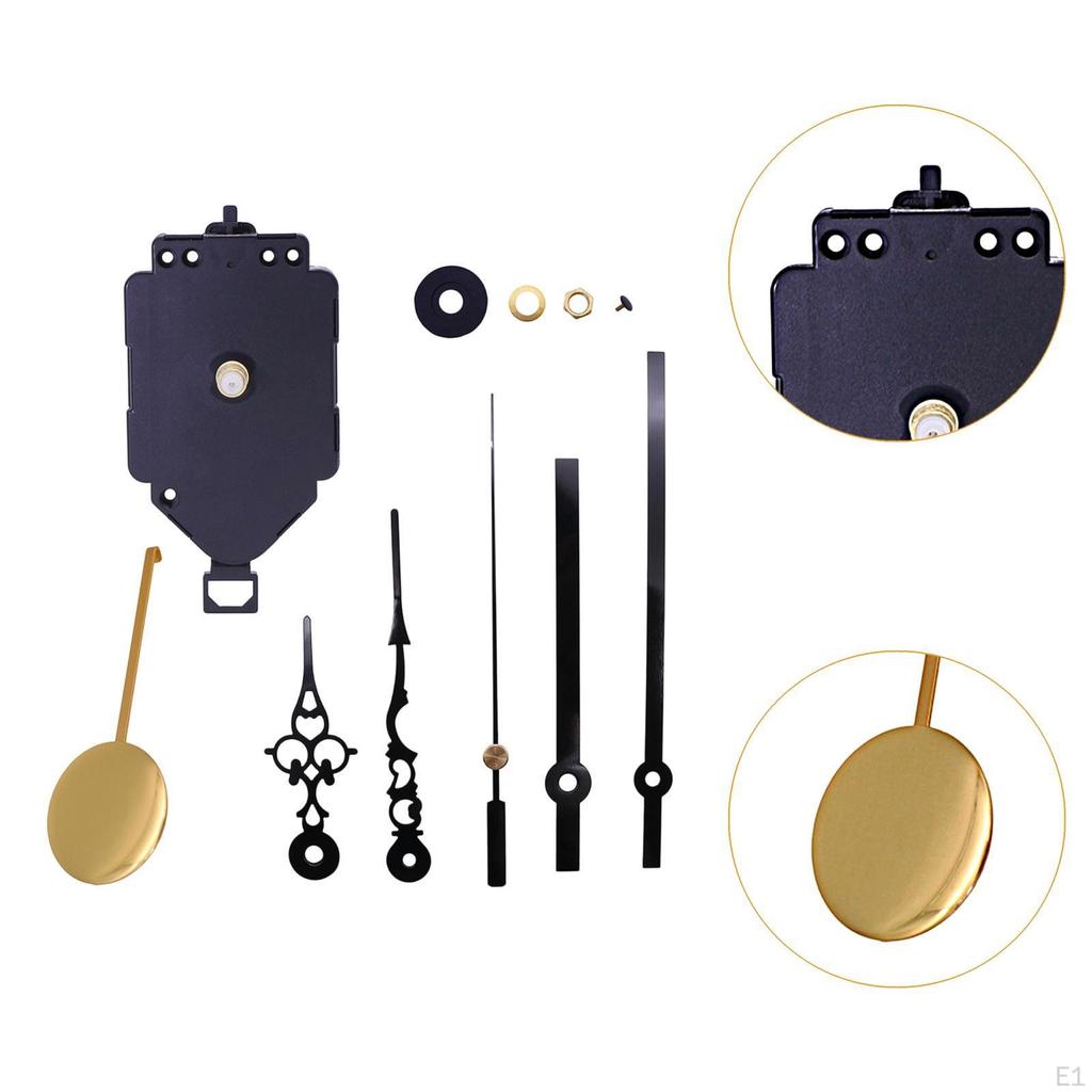 1 Uhrwerk Reparaturset Zubehör Metallteile Einfache Installation Geeignet für DIY Wand