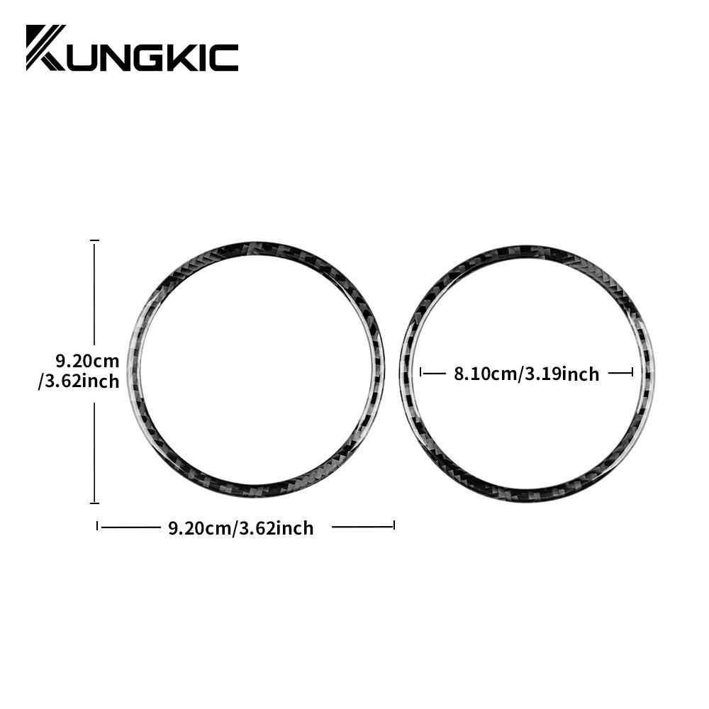 Real Soft Carbon Fiber Sticker For Tesla Model 3 Highland 2025 Rear Door Audio Ring Cover Car Interior Trim Accessories