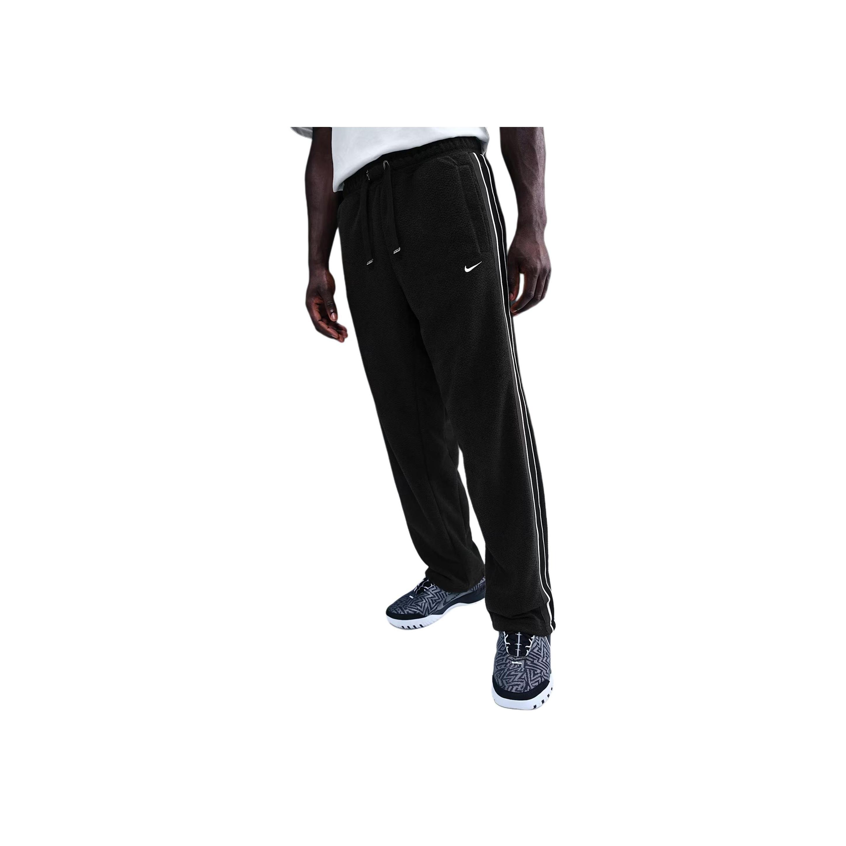 Nike Therma-Fit Striped Logo Drawstring Mid-Rise Knitted Sports Pants Men bottoms HV3490-010 L