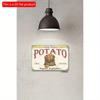 2D Flat Wooden Sign 30*20cm Vintage Wooden Wall Ornate Quality - Crafted "Farm Fresh Potato" Sign. Vintage, for Cafe, Bar, Pub, Home Decor.