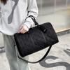 Women's Fashionable Simple and Fashionable Diamond-shaped Hand-held Large Capacity Travel Bag Popular Luggage Bag Can Be Used To Pull Rod