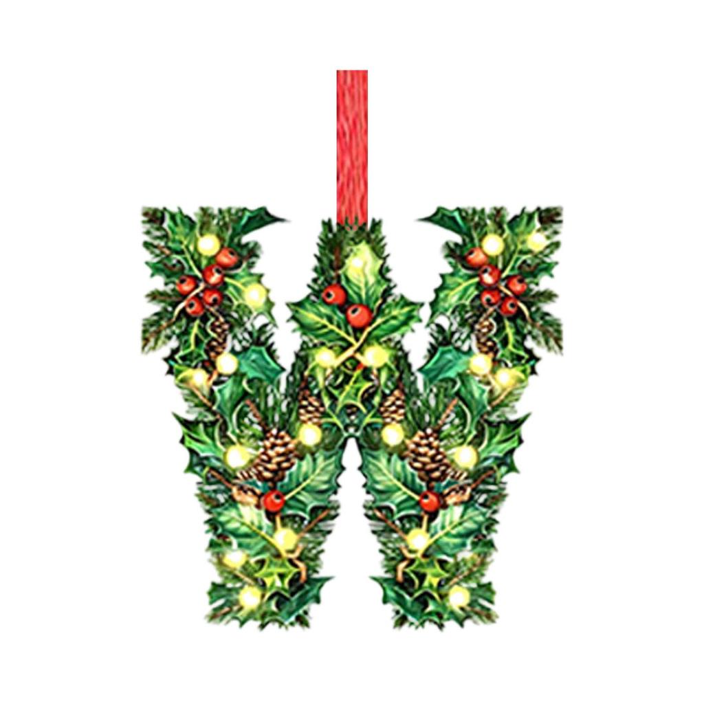 2D Christmas Decoration Pendant Christmas Tree Tag Theme Party Crafts Ornament