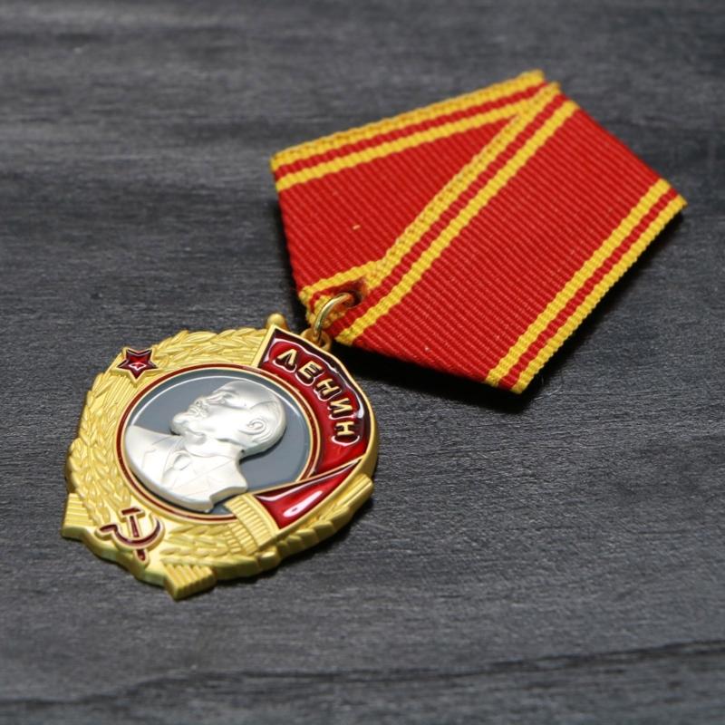 Soviet Lenin Order Badge Alloy Militaries Medals Historical Collectible For Role Play Costume Accessory AXYD