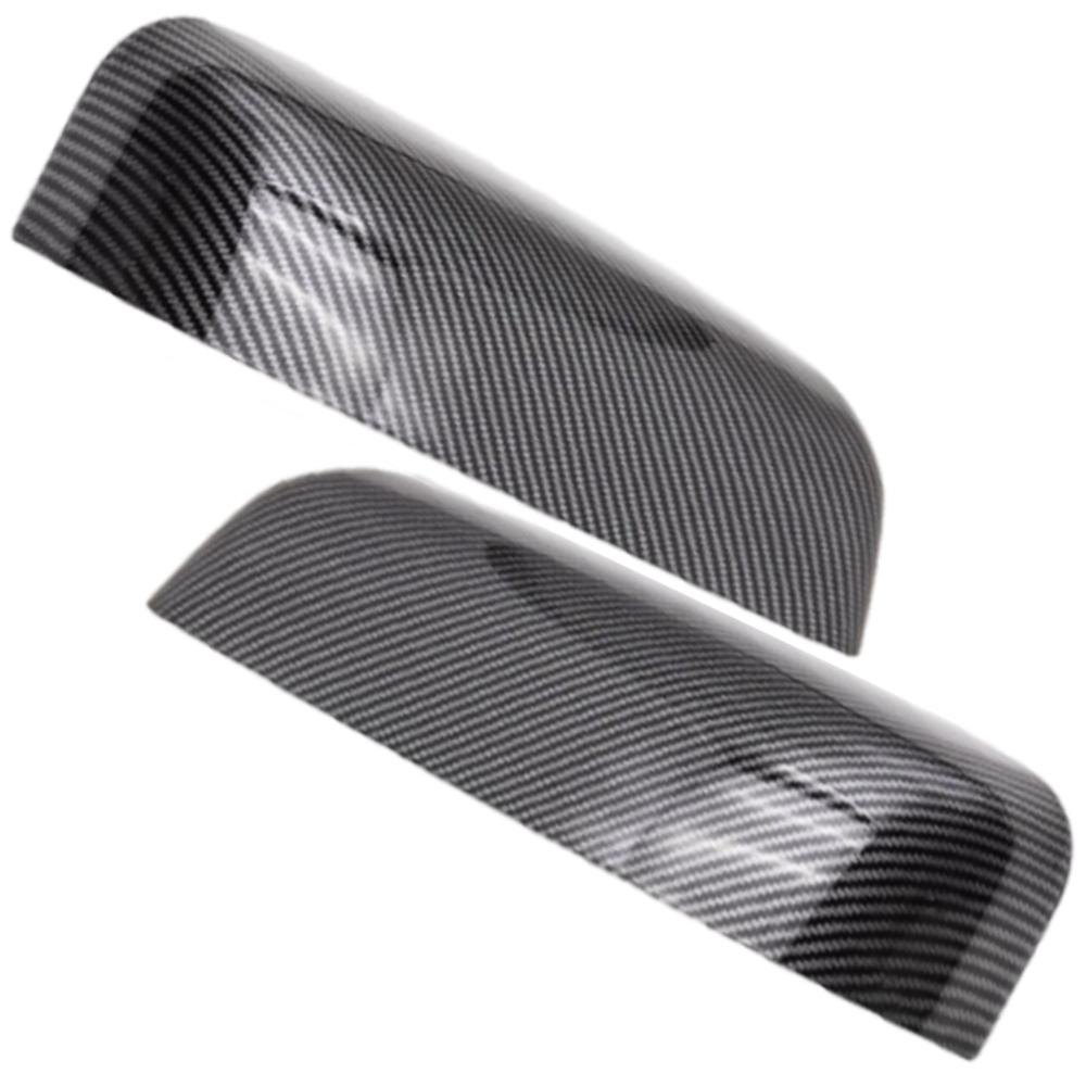 2pcs Carbon Black Side Rearview Mirror Cover Caps Replacement for Ford F-150 2009 2010 2011 2012 2013 2014