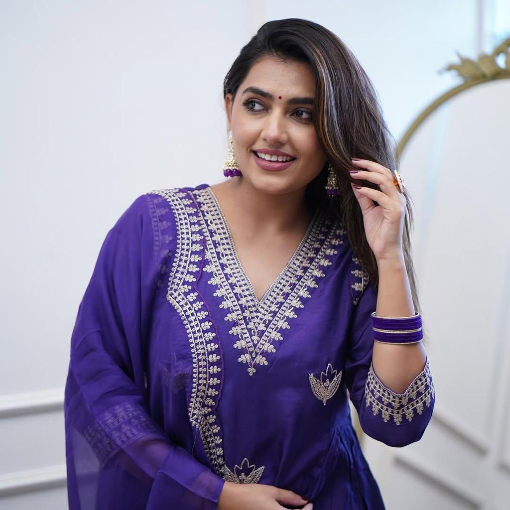 Women Designer Chanderi Suit Salwar Kameez Kurta Pant Dupatta Set Indian Pakistani Top Tunic