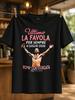 Ultimo Tor Vergata 2026 Konzertporträt mit nacktem Oberkörper und rosa La Favola Datumsschriftzug und Fächerstimmung Unisex All-T-Shirt