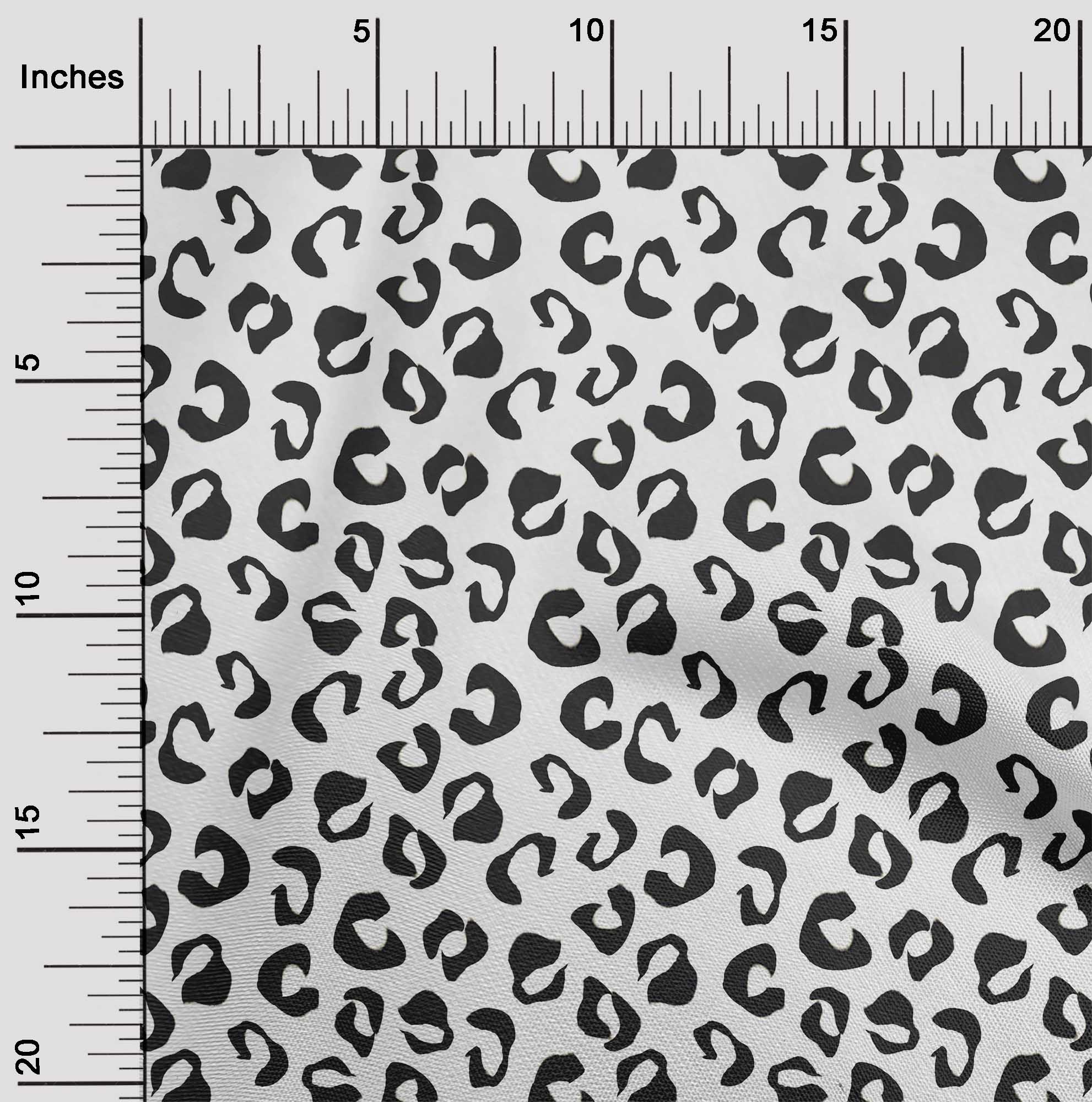 

OneOone Бавовняний поплін Коричневий Тканина Шкура тварин Тканина для пошиття друкованої тканини для рукоділля у дворі 42 дюйма 42 Inch Wide - Viscose Chiffon білий