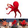 Red Octopus Plush Toy With Pp Cotton Filling Soft Kids Sleep Pillow For Children