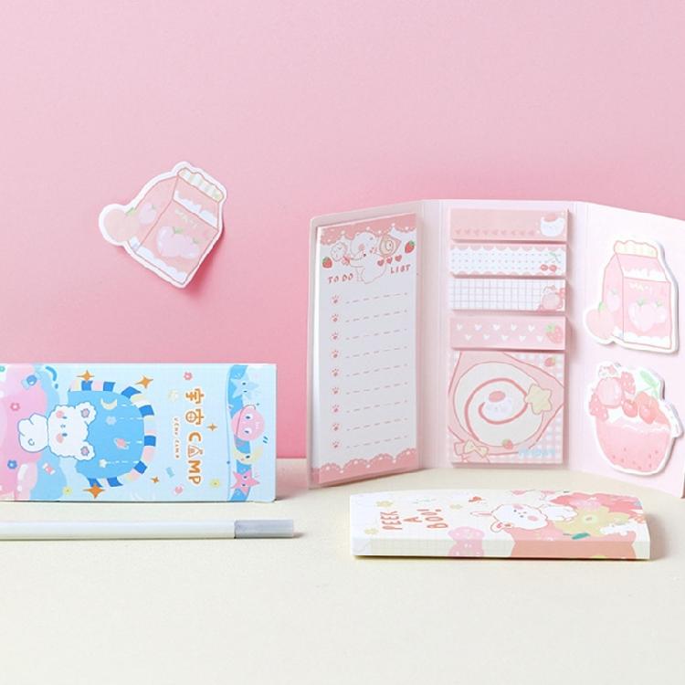 Friendly Paper Adhesive Memoire Pad for Office Business School Students Writing Supplies Colorful Cartoon Stick Note