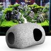Rock Cave Smooth Edge Aquarium Decoration Clay Hiding Breeding Fish Rock House Fish Tank Decor