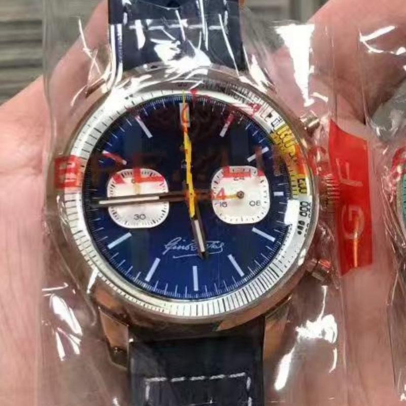 Cronografo da uomo CROSS CENTURY: VK63 Quarzo con Design Luminoso a Cinque Lancette, Acciaio Inossidabile e Cinturino in Pelle.