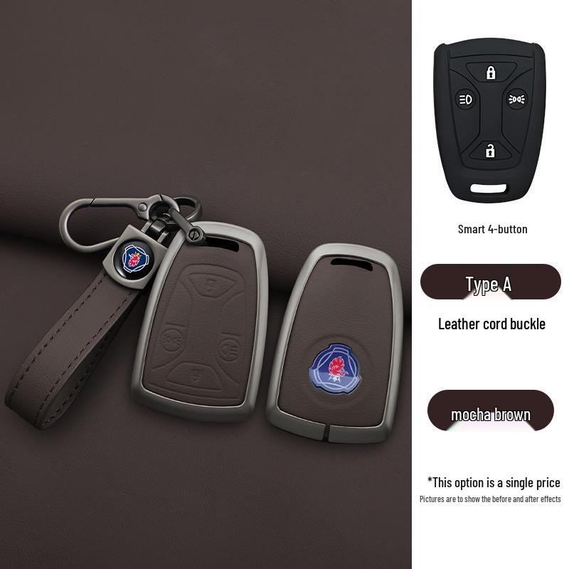 Scania Heavy Duty Truck Tractor Key Cover for R, G, P, S Series - Metal Shell Buckle Remote Control