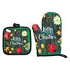 Christmas Lovely Oven Mitts and Pot Holders Soft for Baking Cooking Kitchen Gift