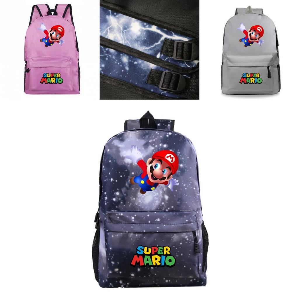 Stylish Super Mario Backpack Perfect Travelbag For Kids And Adults