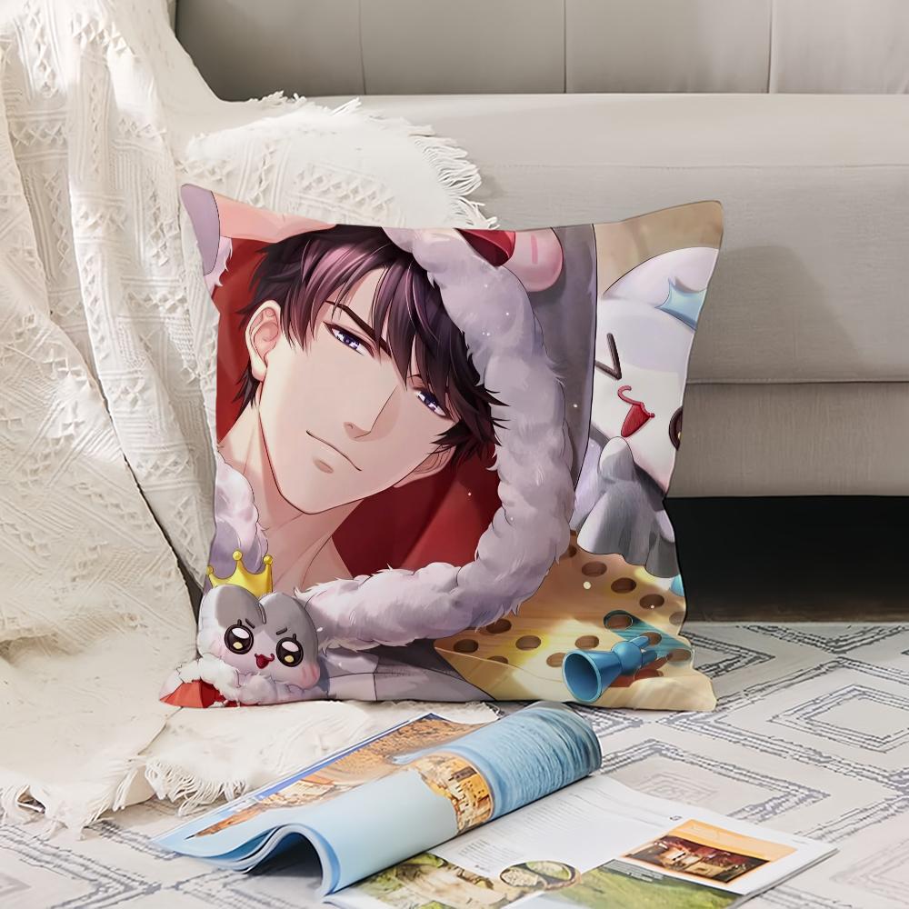 Game M-Mr Love Queen S Choice Pillow Case Office Cushions Suitable For Sofa Car Bedroom Decorative Cushion Cover Peach skin 18*18(CM)-1Pcs