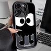 Großes Auge Eggette Weiche Silikon Handyhülle für iPhone 16 15 14 Pro Max 16E 11 12 13 Pro Max Mini XS X XR 7 8 14 15 Plus SE 2 Hülle
