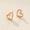 J.Lauren Wave Open Heart Silver Earrings M03768