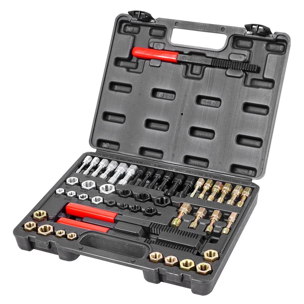 49PCS Thread Chaser Set UNC UNF Metric Thread Restorer Tool Rethreading