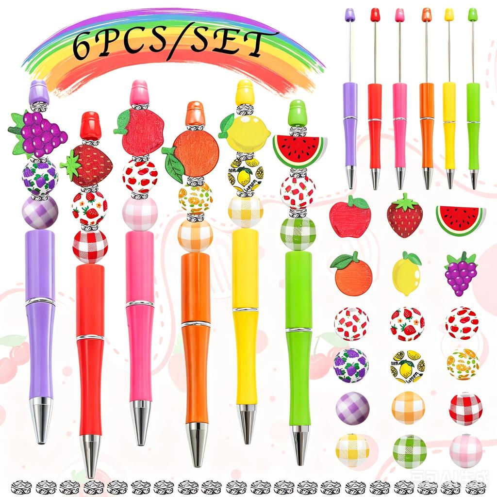 Butterfly and heart handmade beaded small gift ballpoint pen, flower and animal theme DIY beaded pen, ballpoint pen for festive