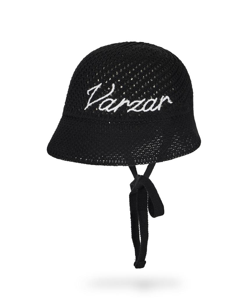 Bajal New Wave Bazal Punched Knit Bonnet Hat Black