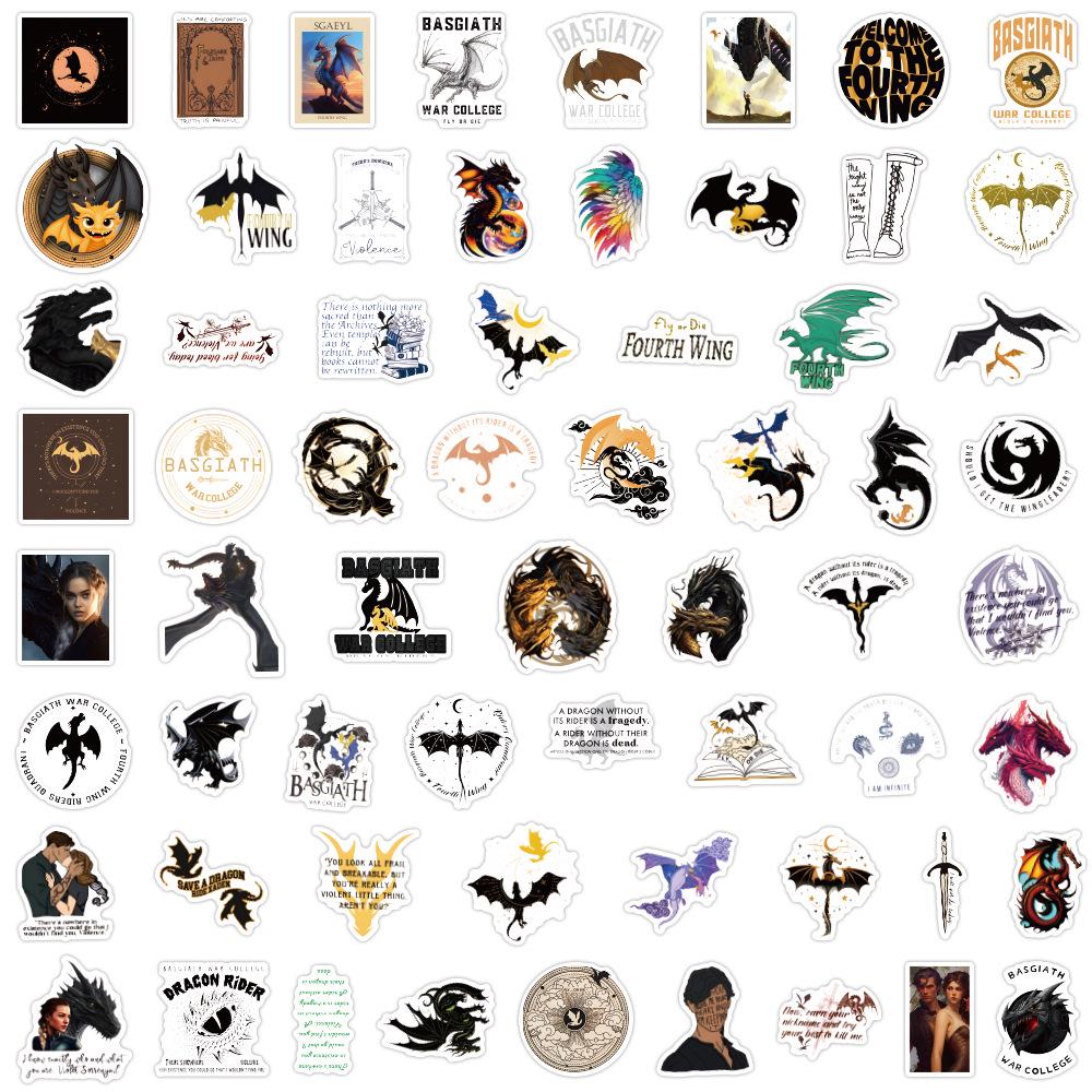 

60-120 Водонепроницаемые стикеры-граффити «Четвертое крыло» для автомобиля, чемодана и стакана для воды