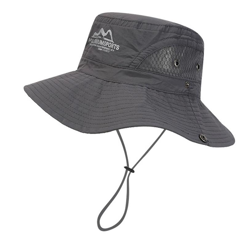 Letní pánský klobouk bucket venkovní UV ochrana široký okraj Panama Safari lovecký turistický klobouk síťovaný rybářský klobouk