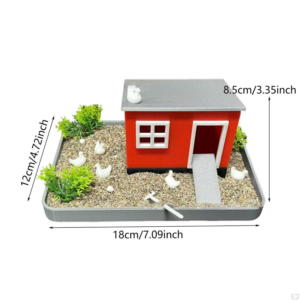 Chicken Garden Kit, Desktop Decor DIY Gift Desk Accessory Sand Tabletop Decoration